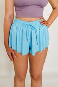 In Your Eyes Butterfly Shorts- Light Blue