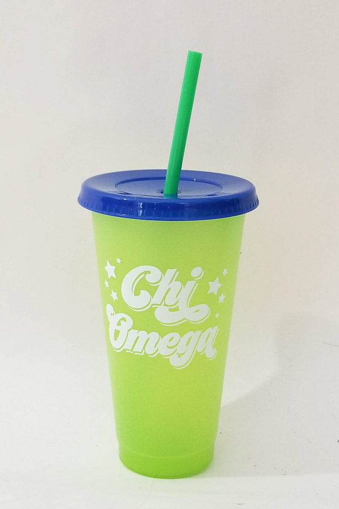 Color Changing Sorority Cup - Chi Omega
