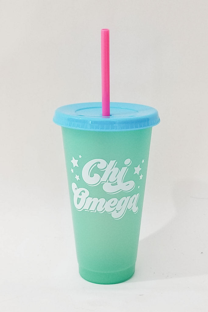 Color Changing Sorority Cup - Chi Omega