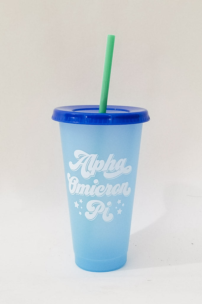 Color Changing Sorority Cup - Alpha Omicron Pi