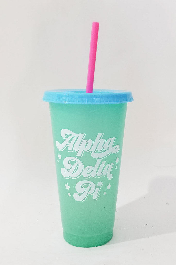 Color Changing Sorority Cup - Alpha Delta Pi