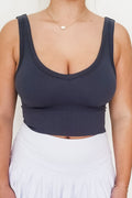 Lights Are On Cropped Tank
