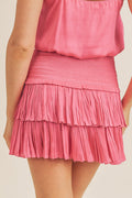 Get Together Skirt- Pink