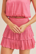 Get Together Skirt- Pink