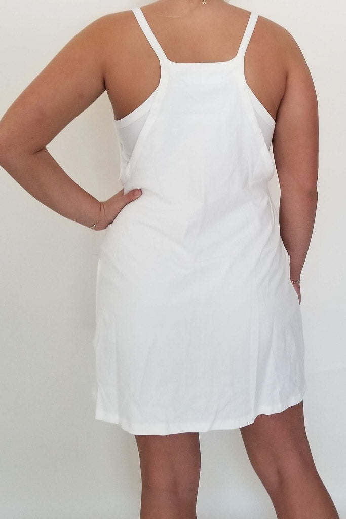 Your Shot Active Dress With Romper Lining- Ivory