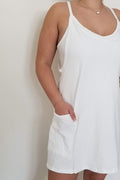 Your Shot Active Dress With Romper Lining- Ivory