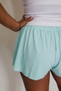 In Your Eyes Butterfly Shorts- Mint