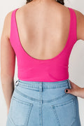 Want To Feel Bodysuit- Hot Pink