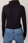 Sculpting Cropped Jacket- Black