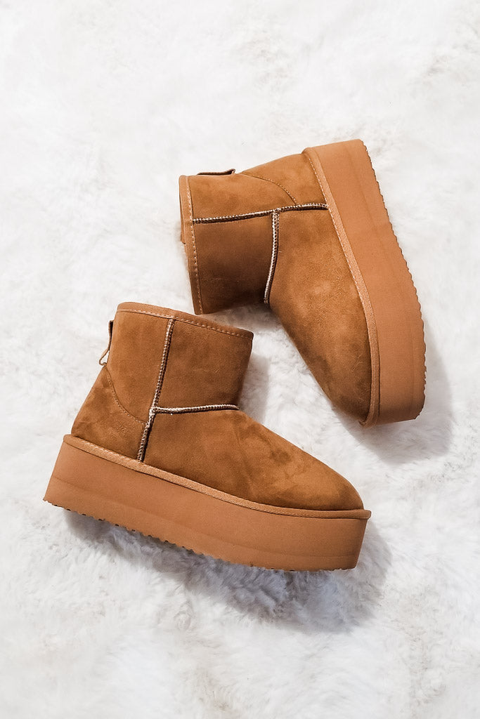 More To Love Booties- Camel