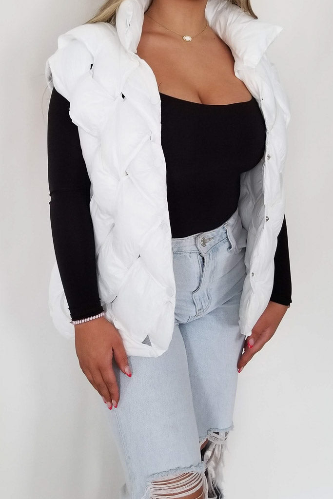 Miracle Puffer Vest- Ivory