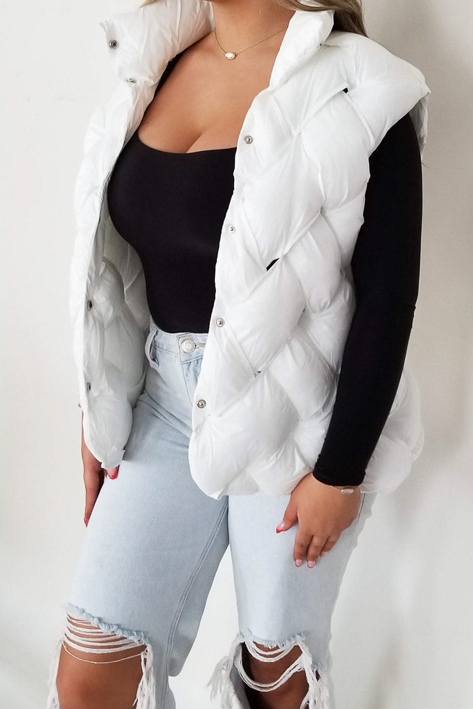 Miracle Puffer Vest- Ivory