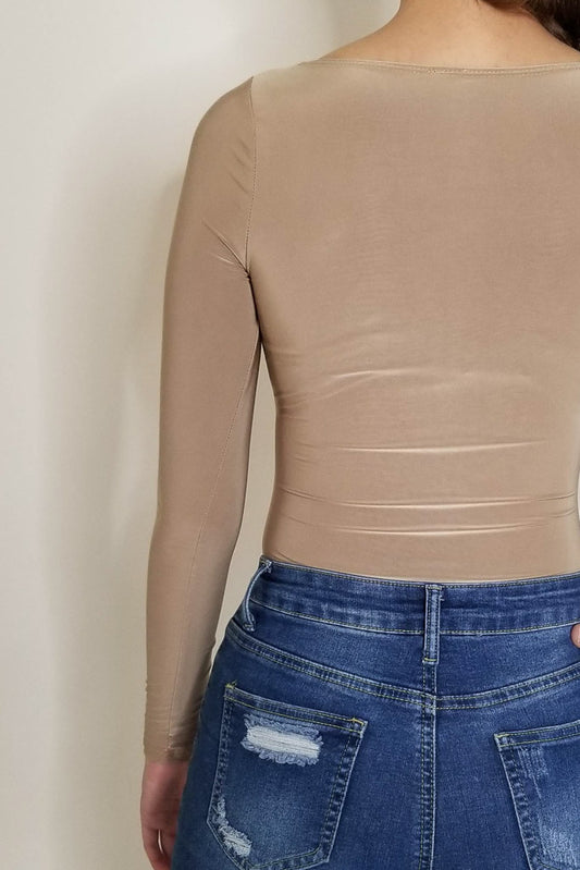From Now On Bodysuit- Khaki