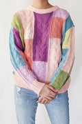 The Way Things Go Sweater- Pink Multi