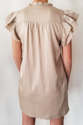 Aaliyah Mini Dress- Beige
