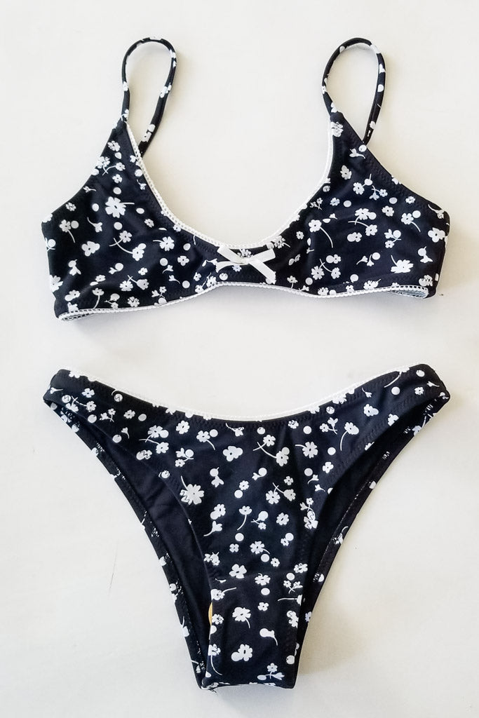 Ariel Bikini- Black Floral