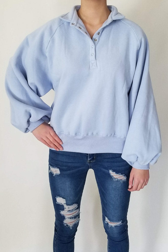 Danica Sweatshirt- Light Blue