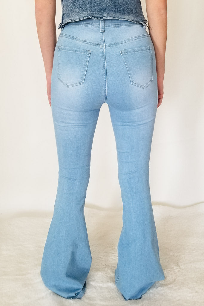 Nonsense Flare Jeans- Light Wash