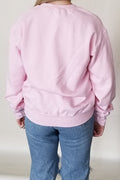 Swiftie Vibes Graphic Sweatshirt - Light Pink
