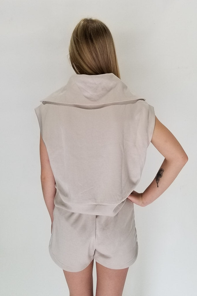 Blake Sweatshirt Top- Stone