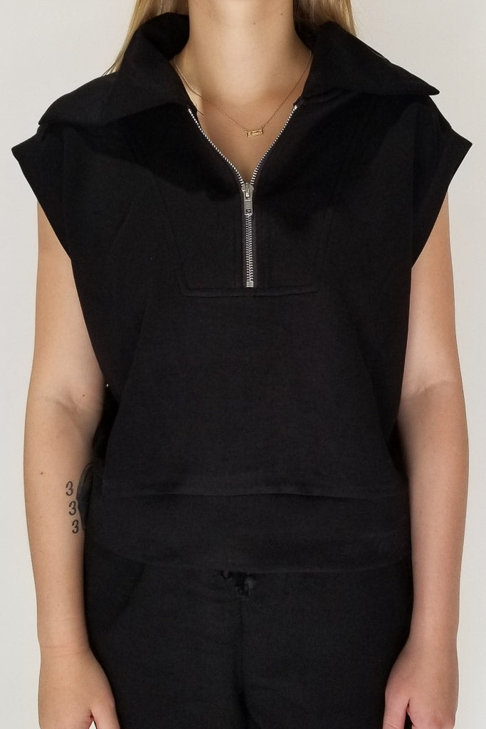 Blake Sweatshirt Top- Black