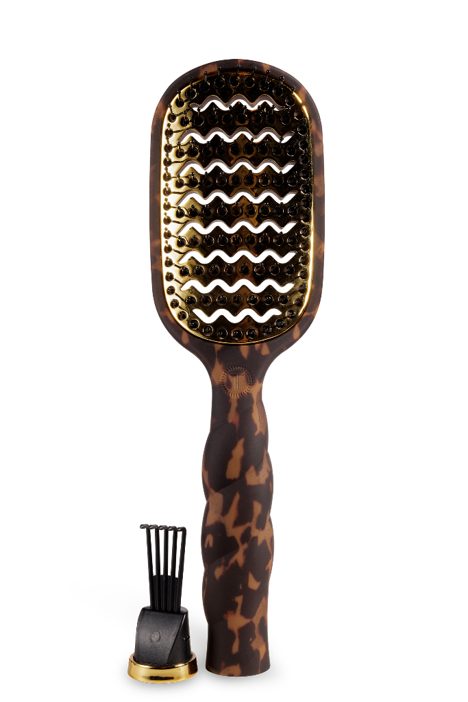 TELETIES Vented Hair Brush - Tortoise