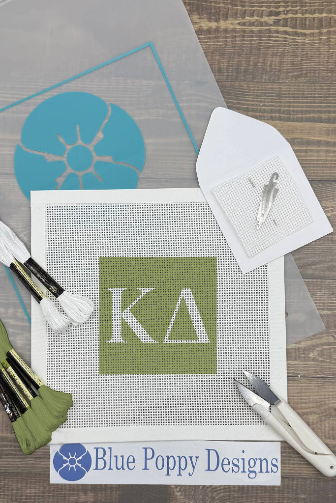 Kappa Delta 4x4 Needlepoint Kit