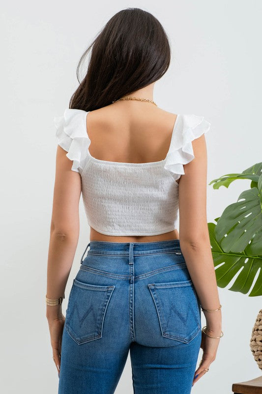 Perfect Match Crop top - Off White