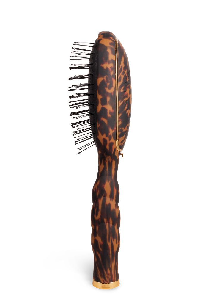 TELETIES  Detangler Hair Brush for Fine Hair - Tortoise