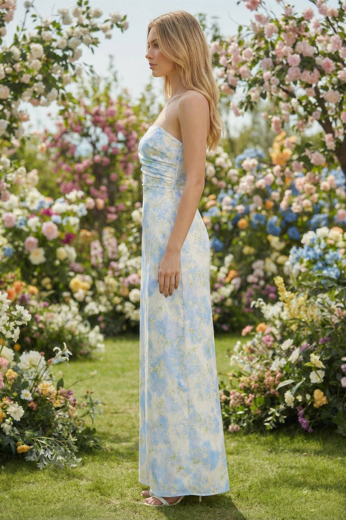 Feeling Dreamy Floral Maxi Dress - Blue Multi