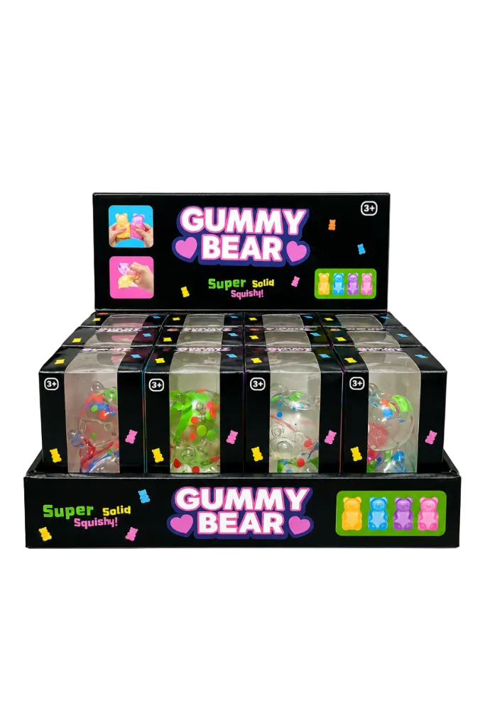 Crystal Confetti Gummy Bear Squishy Toy