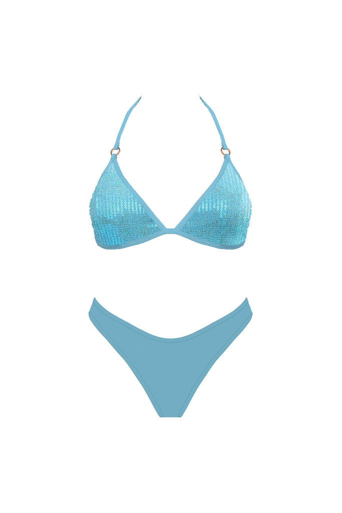 Forever Summer Sequin Bikini  - Blue
