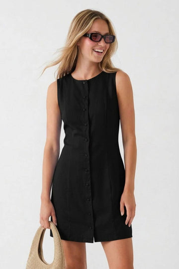 Your Attention Mini Dress - Black