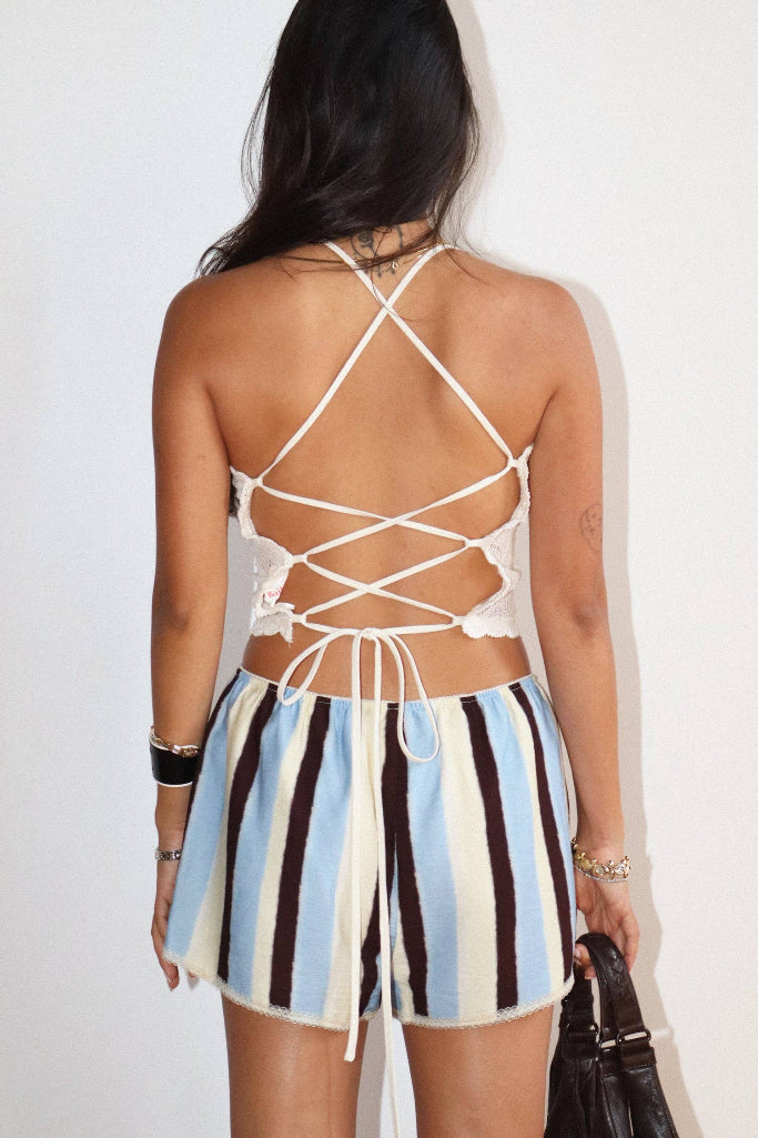 Keepsake Lace Halter Top - Cream