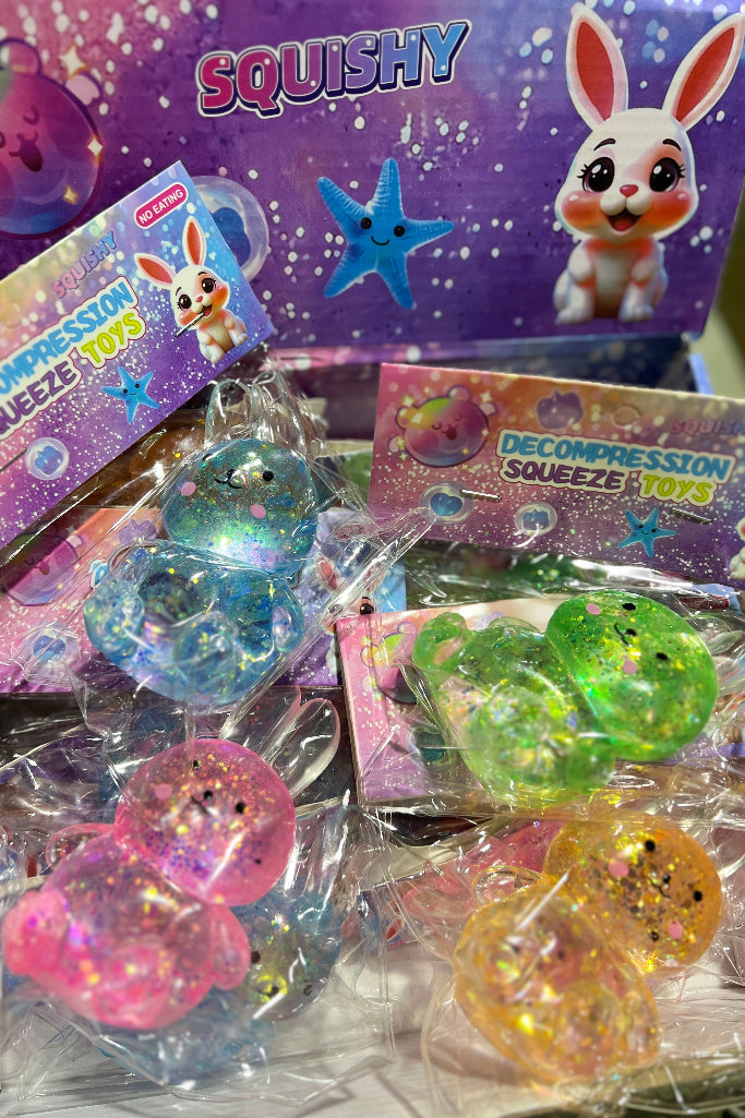 Sugar Glitter Bunny Squishy - Assorted