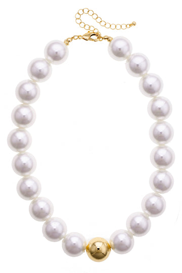 Canvas Marjorie Beaded Necklace - Ivory