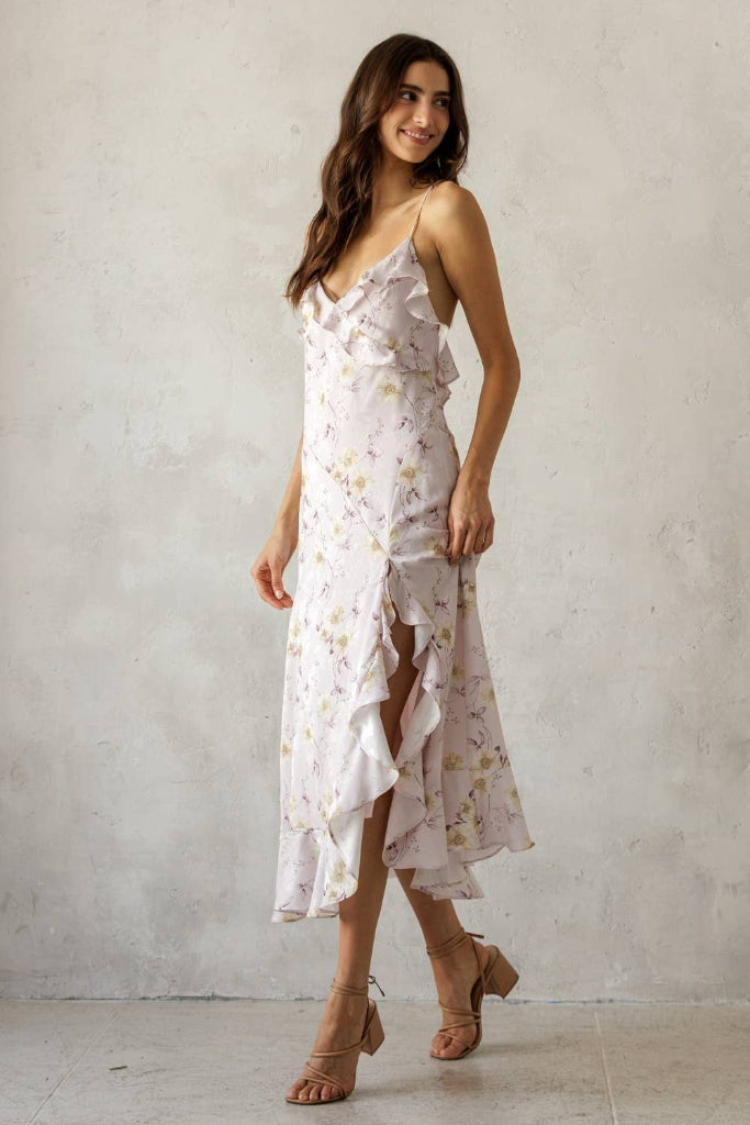 Dorsey Midi Dress- Lilac