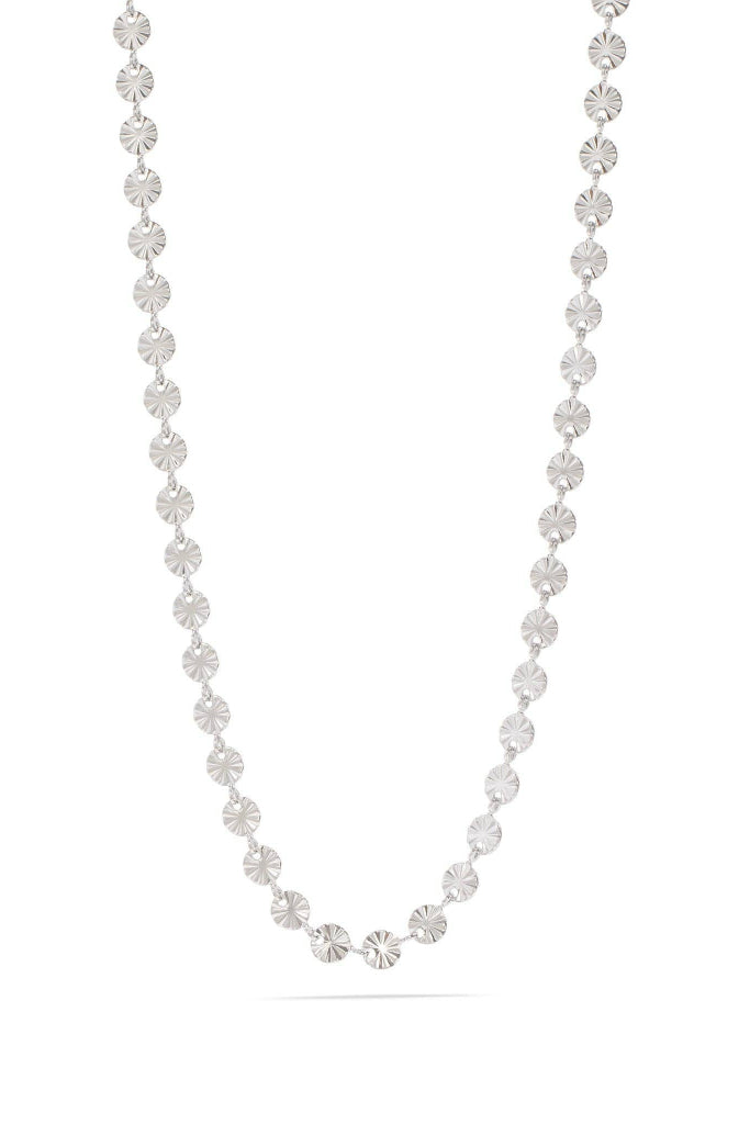 Sun Strike Chain Necklace - Silver