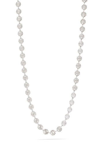Sun Strike Chain Necklace - Silver