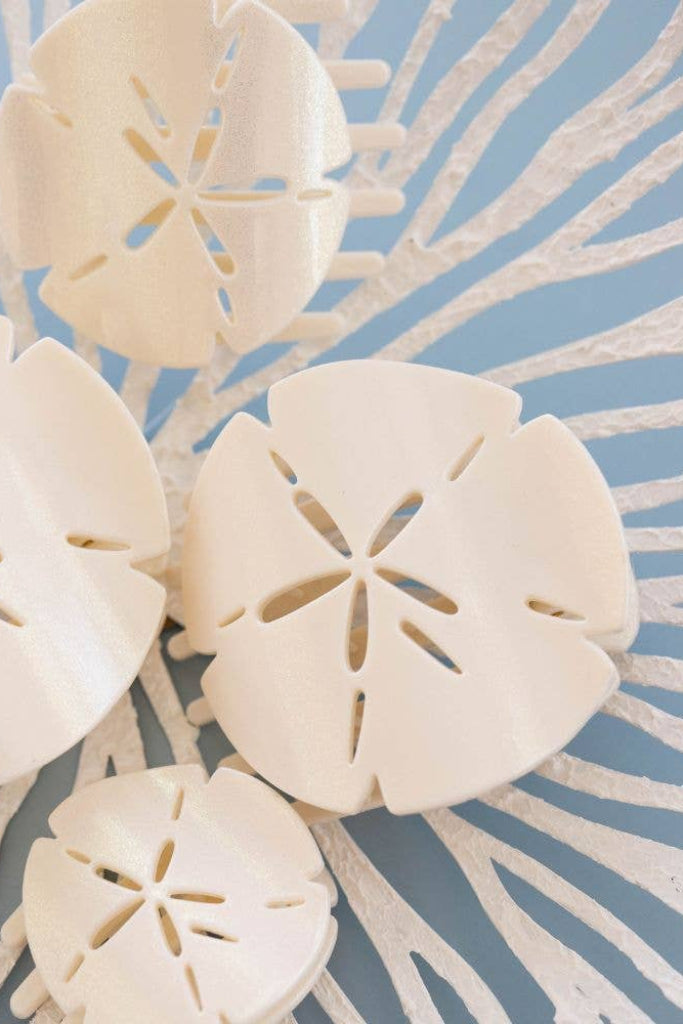 TELETIES Large Sand Dollar Flat Hair Clip -
