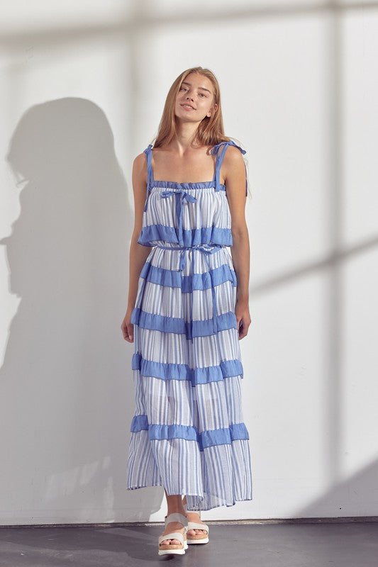 Let&#039;s Brunch Maxi Dress - Blue