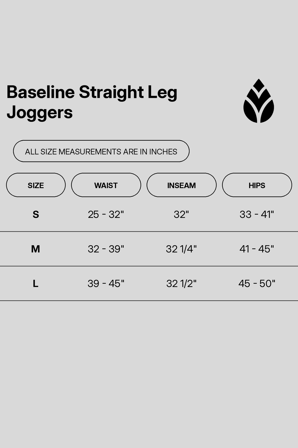 baseline-straight-leg-joggers size chart