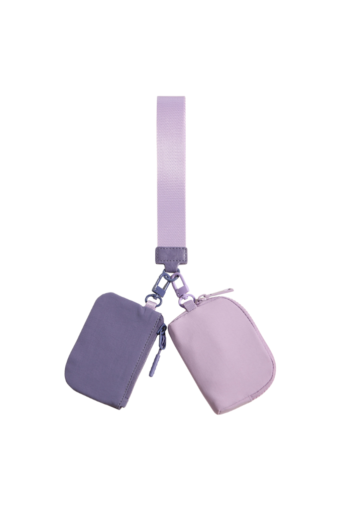Dual Keychain Wristlet - Purple