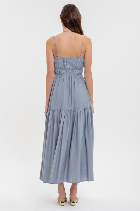 Brantley Midi Dress - Blue