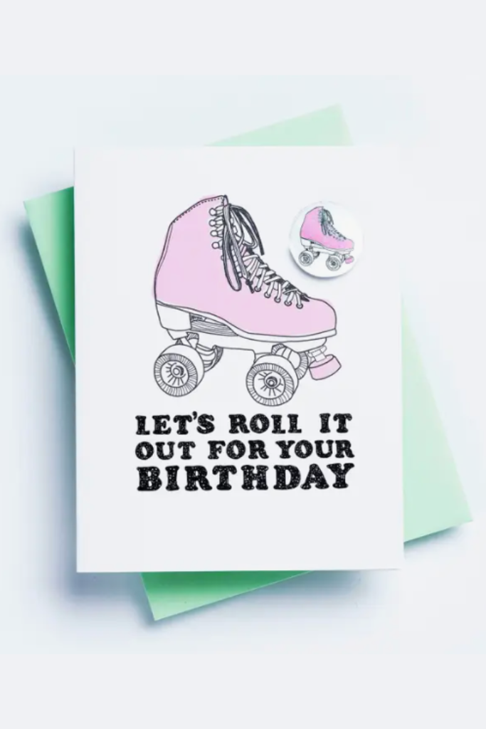 Roller Skate Birthday Greeting Card