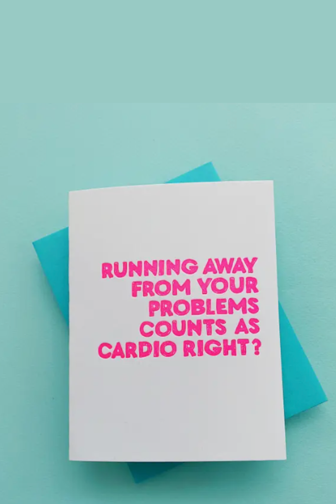 Running Away From Problems - Card