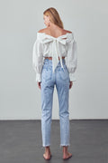 Begging For More Tapered Jeans- Light Wash