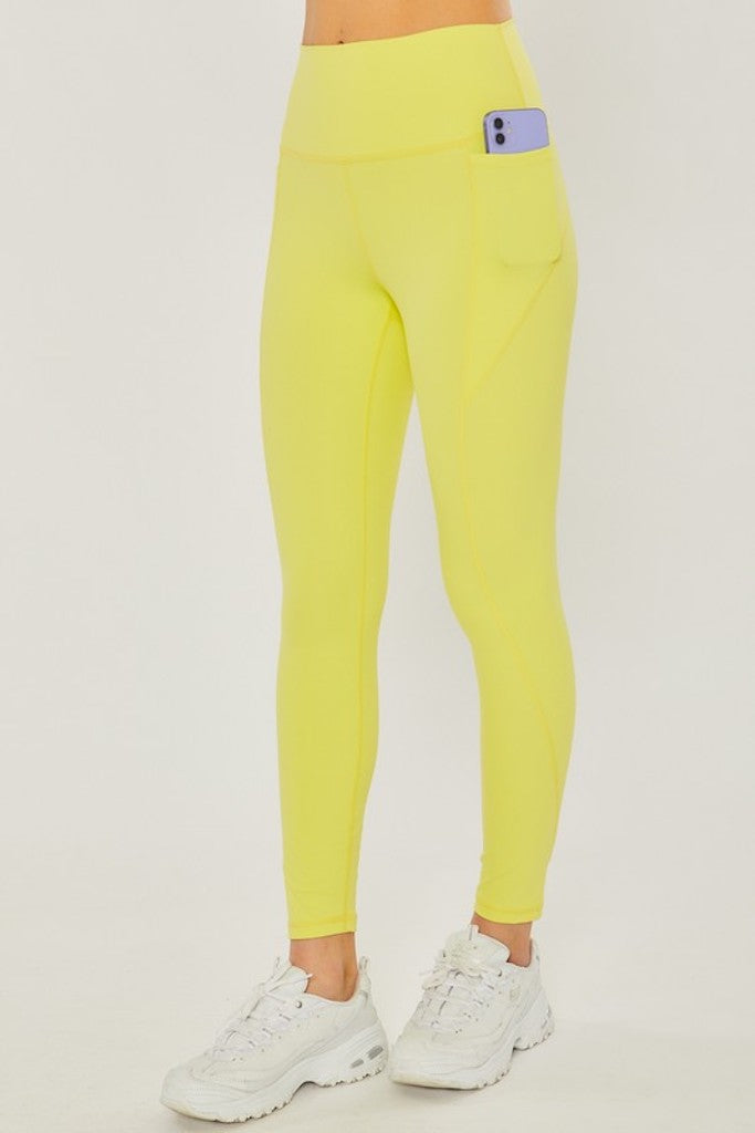 Sliding In Leggings- Yellow