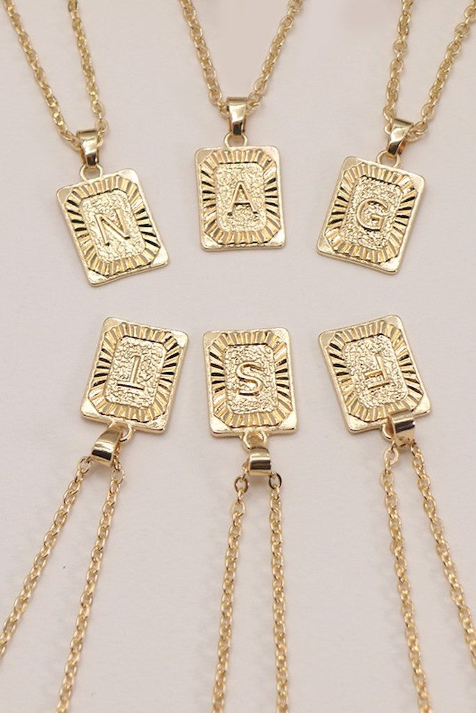 Initial Pendant Necklace
