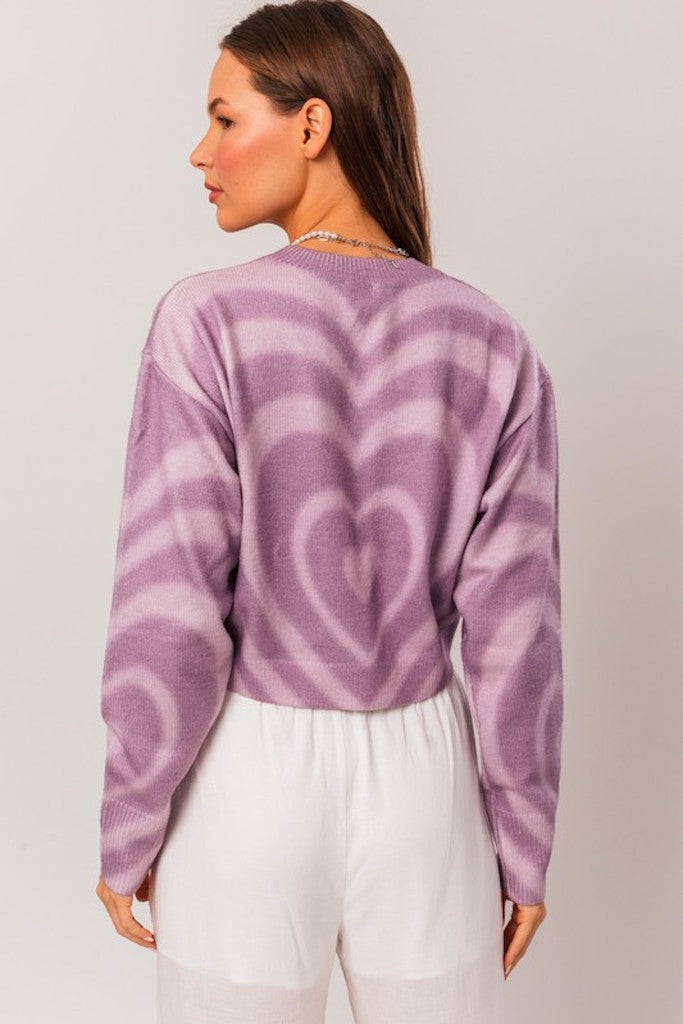 Irreplaceable Love Sweater- Purple